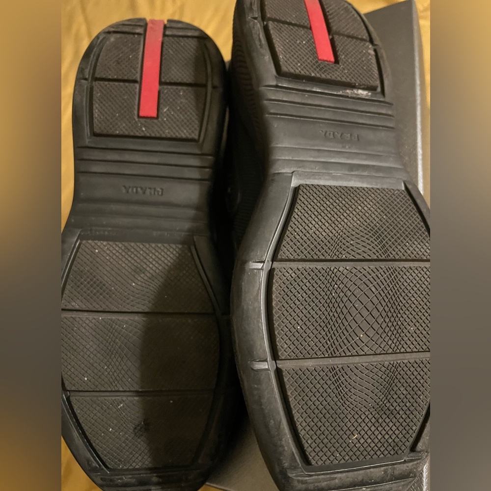 Prada Black and Red Men's Sneakers - Picture 4 of 6